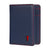 Leren Portemonnee (met RFID-bescherming) - Marineblauw