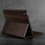 Integrated stand function of the Dark Brown Leather Case for Apple iPad (10th Generation)