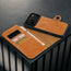 Card holder and detachable cover of the Black Leather Detachable Case for iPhone 17 Pro