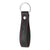 Leren Sleutelhanger - Zwart met Rood Detail