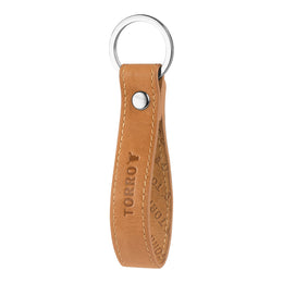 Tan Leather Keyring