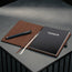 Dark Brown Leather A5 Notebook Cover