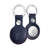 Leren AirTag Sleutelhanger - Marineblauw
