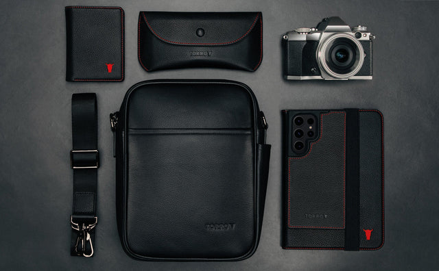 Leren Crossbody Schoudertas Feature Focus