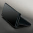 Integrated stand function on the Black with Red Detail Leather Case for Samsung Galaxy Z Fold8 Ultra