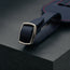 Leather loop buckle on the Navy Blue Leather Golf Tee Holder