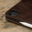 Camera cutout on the Dark Brown Leather Case for Apple iPad Air 12.9