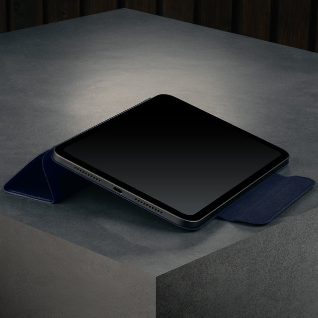 Blue Leather Magnetic Case for Apple iPad Mini
