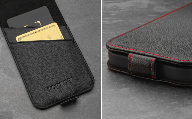 iPhone 12/12 Pro Leren Hoesje (MagSafe) Feature Focus