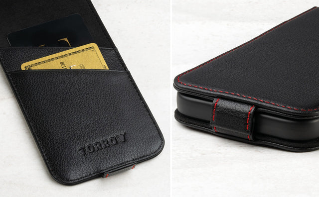 iPhone 14 Leren Hoesje (MagSafe opladen) Feature Focus