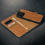 Card slots and detachable cover of the Blue Nubuck Leather Case (with detachable cover) for iPhone 15 Pro Max