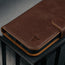 Dark Brown Leather Detachable Case for iPhone 17 Pro Max