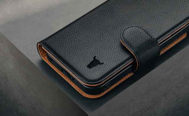 iPhone 17e / 16e Leren Hoesje Feature Focus