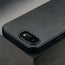 Camera cutout on the Black Slimline Leather Bumper Case for iPhone SE4 (2025)