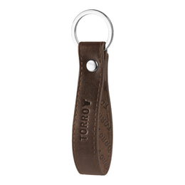 Dark Brown Leather Keyring