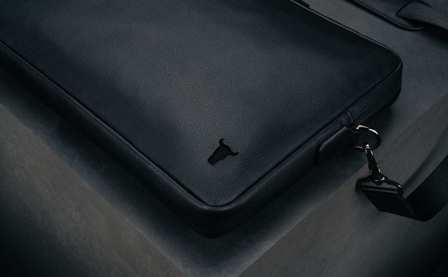Slanke Leren Laptoptas Feature Focus