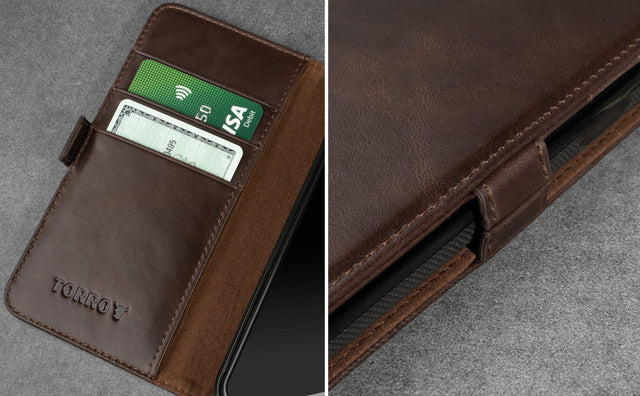 iPhone SE & iPhone 8/7 Leren Hoesje Feature Focus