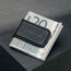 Black Leather Money Clip with Bank Notes