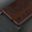 Inside of the dark brown Leather Passport holder