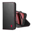 Black with Red Stitching Leather Case for the Google Pixel 11 Pro