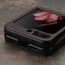 Black with Red Detail Leather Case for Galaxy Z Flip5