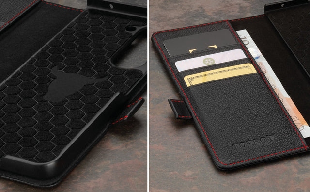 Galaxy Z Fold5 Leren Hoesje Feature Focus