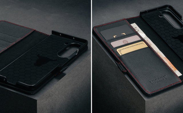 Galaxy Z Fold6 Leren Hoesje Feature Focus