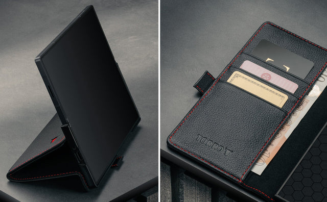 Galaxy Z Fold7 Leren Hoesje Feature Focus