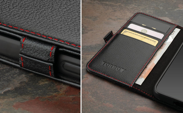 Galaxy S23 FE Leren Hoesje Feature Focus