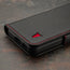 Black with Red Detail Leather Case for Galaxy S23