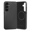 Black Slimline Leather Bumper Case for Galaxy S25