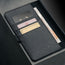 Card slots inside the All Black Leather Case for Galaxy S25 Ultra