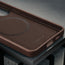 Microfibre lining in the Dark Brown Leather Bumper Case for Galaxy S26+