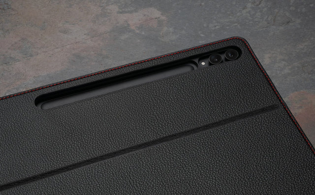 Samsung Galaxy Tab S10 Ultra / S9 Ultra Leren Hoesje Feature Focus