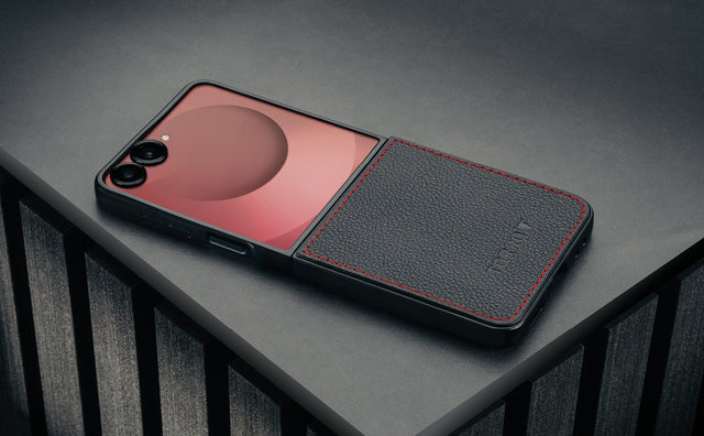 Galaxy Z Flip7 Leren Hoesje Feature Focus
