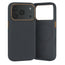 Black with Gold Detail Woven Fabric Bumper Case for iPhone 17 Pro Max