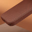 Brown Woven Texture Bumper Case for iPhone 17 Pro