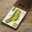 Inside the Dark Brown Golf Scorecard Holder and Yardage Book Cover